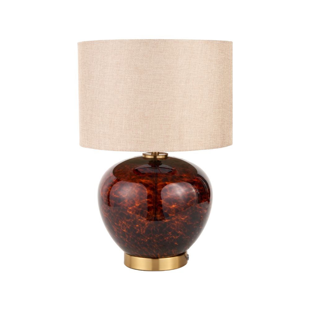 Lucien Tortoiseshell Glass Table Lamp