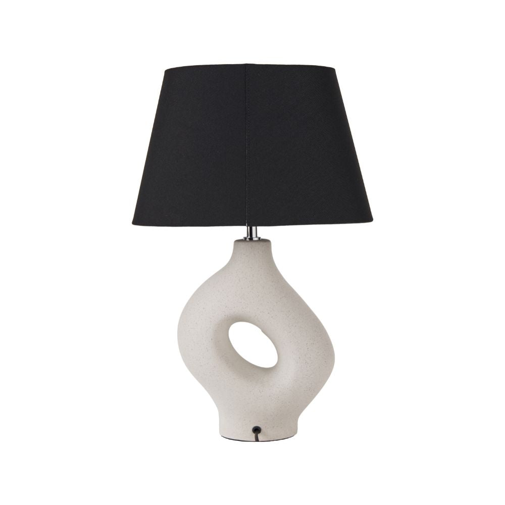 Ulla Organic Ceramic Monochrome Table Lamp