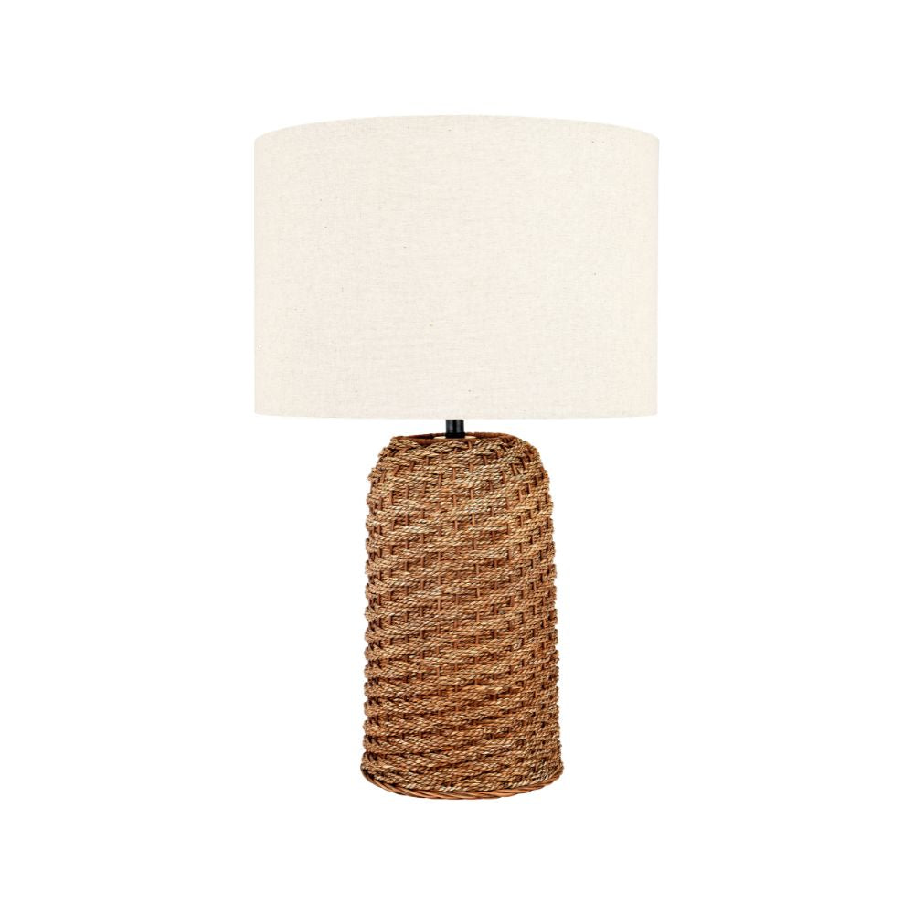 Andros Seagrass Brown Woven Table Lamp