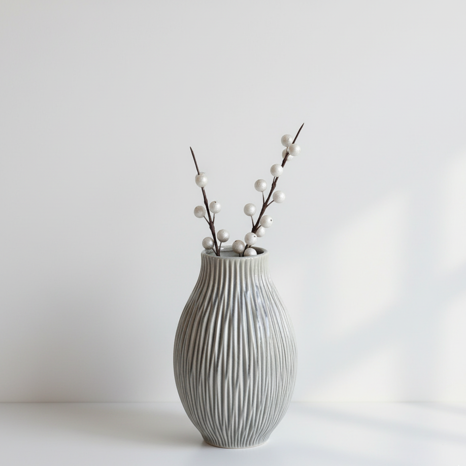 Pallida Bulbous Fleck Large Vase