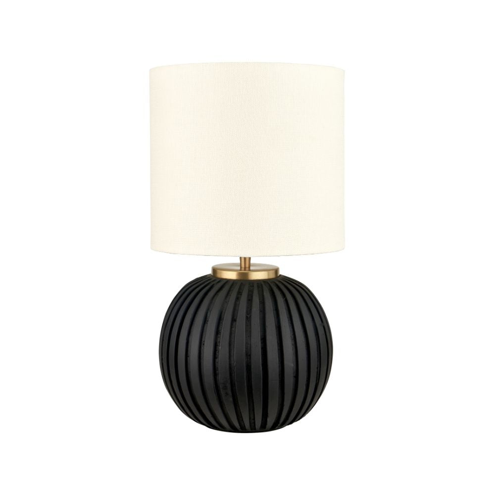 Photo inspiration: Fresh Look at Ezekiel Terracotta Ball Table Lamp Textured Base With Gold Detail