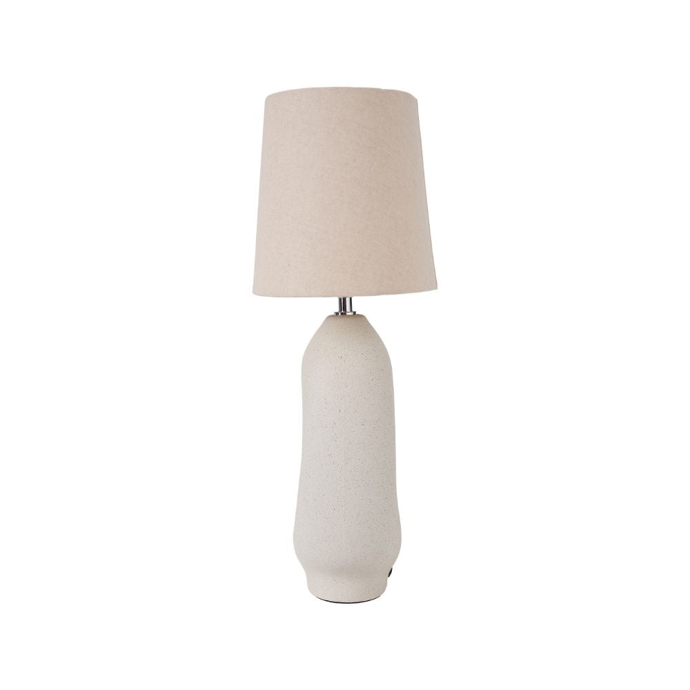 Laila Ceramic Natural Organic Tall Table Lamp