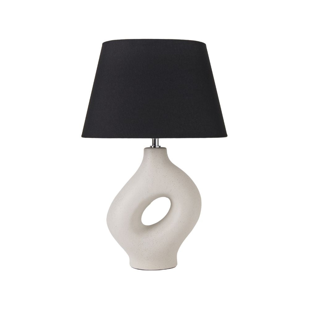 Ulla Organic Ceramic Monochrome Table Lamp