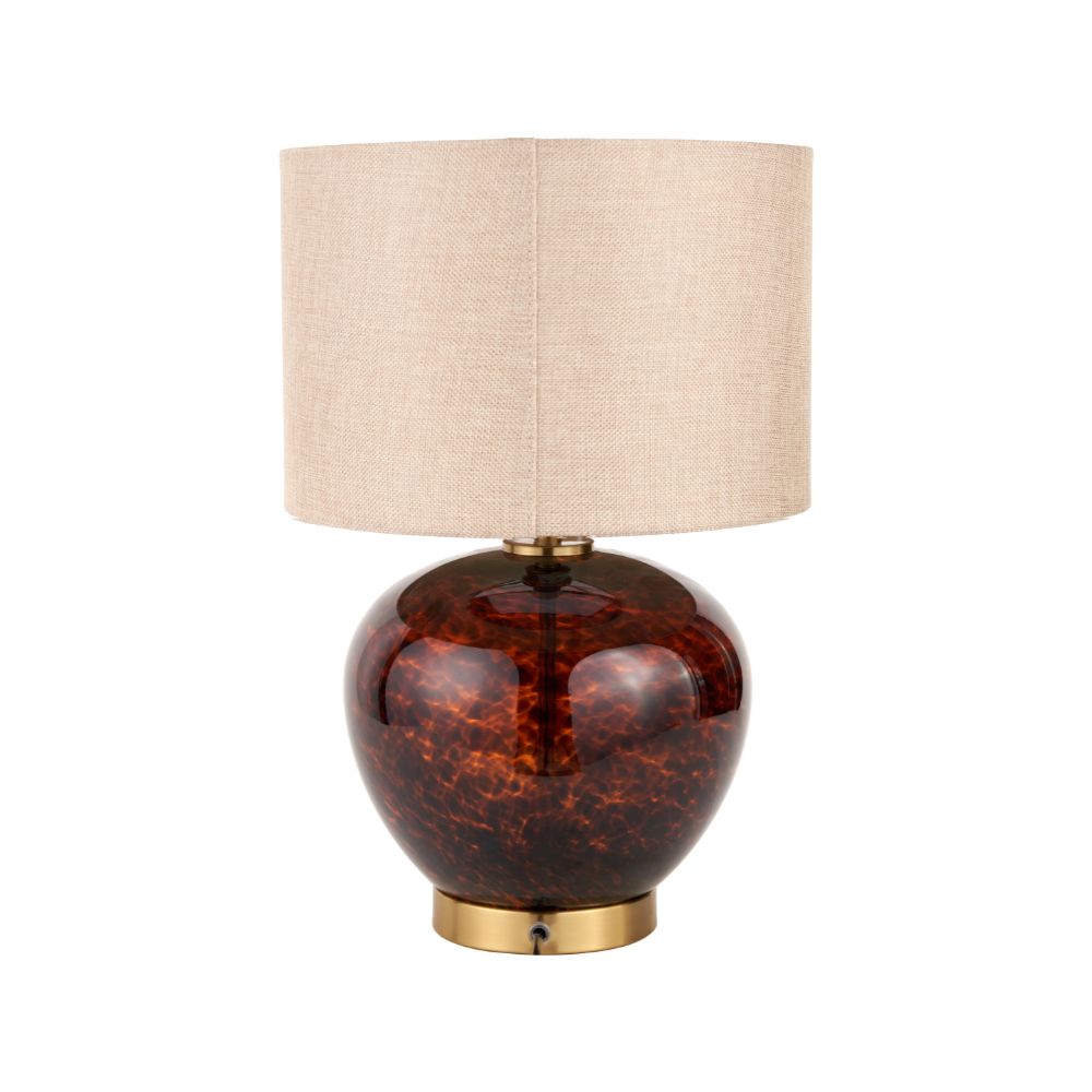 Lucien Tortoiseshell Glass Table Lamp
