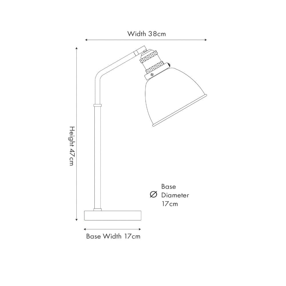 Augusto Black and Gold Task Table Lamp