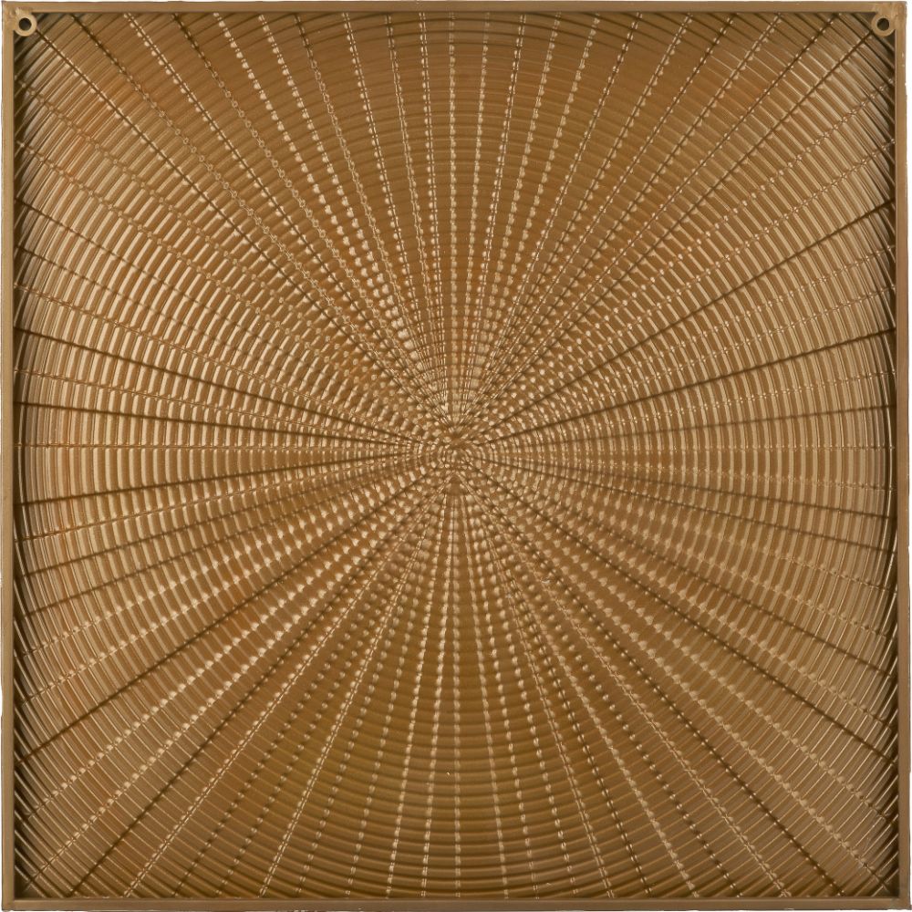 Metal Light Grey and Gold Starburst Wall Art