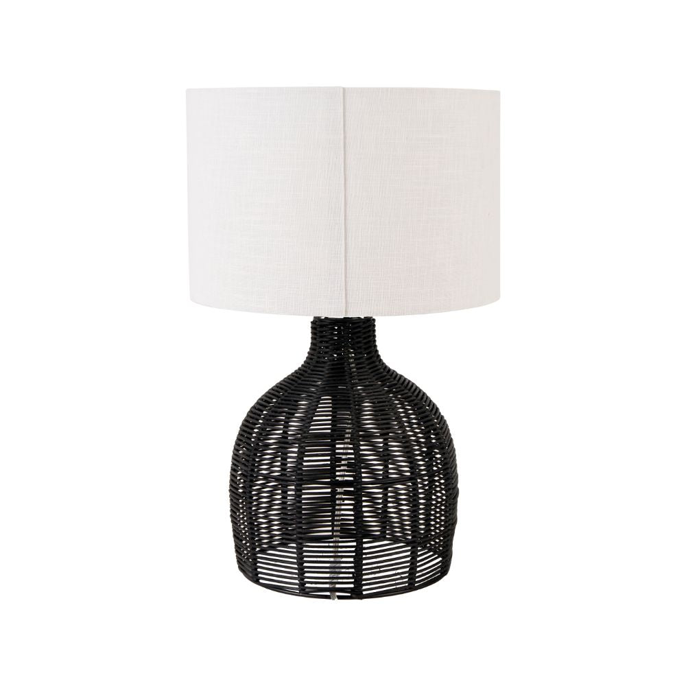 Caswell Natural Rattan Cloche Table Lamp