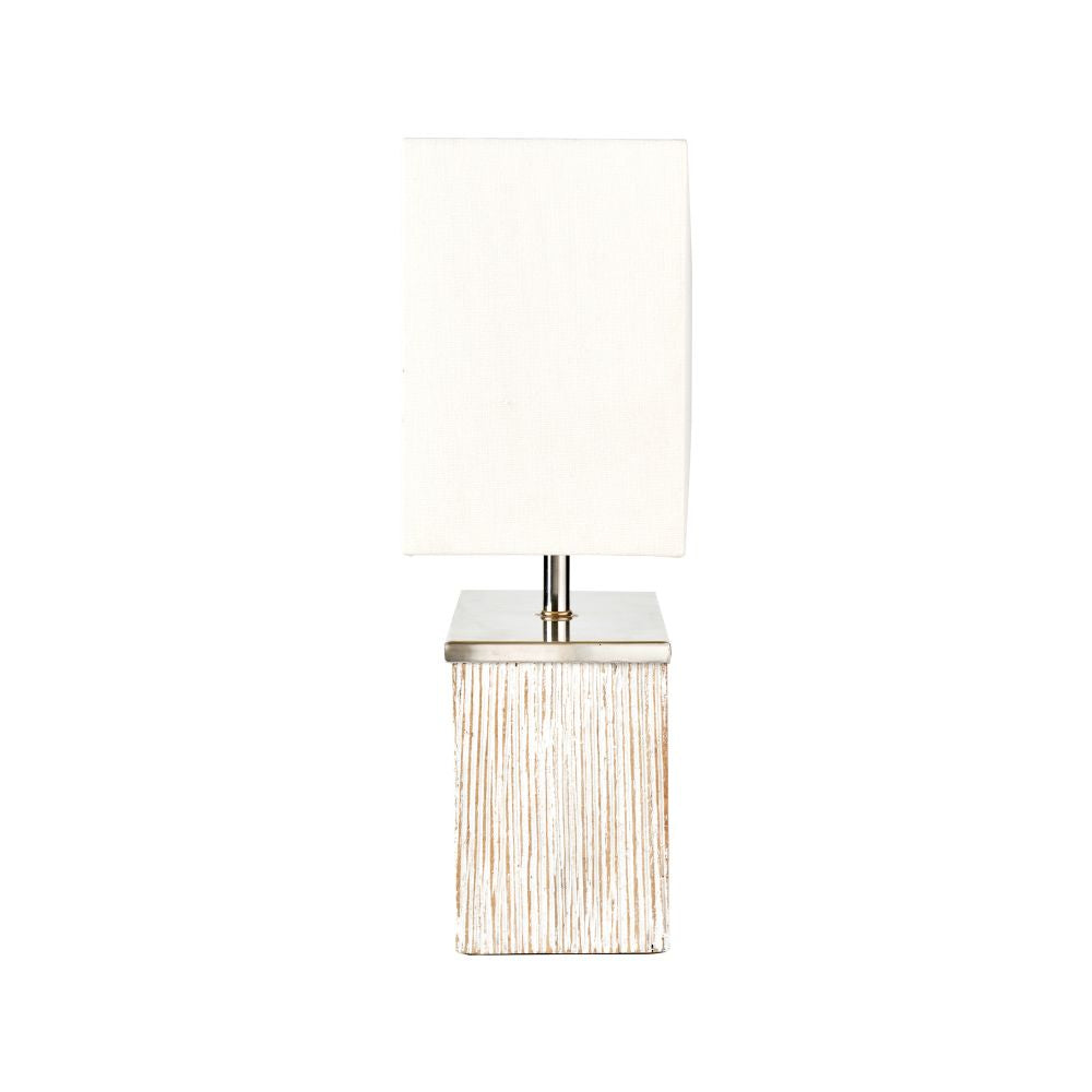 Hampton Wood White Wash Table Lamp