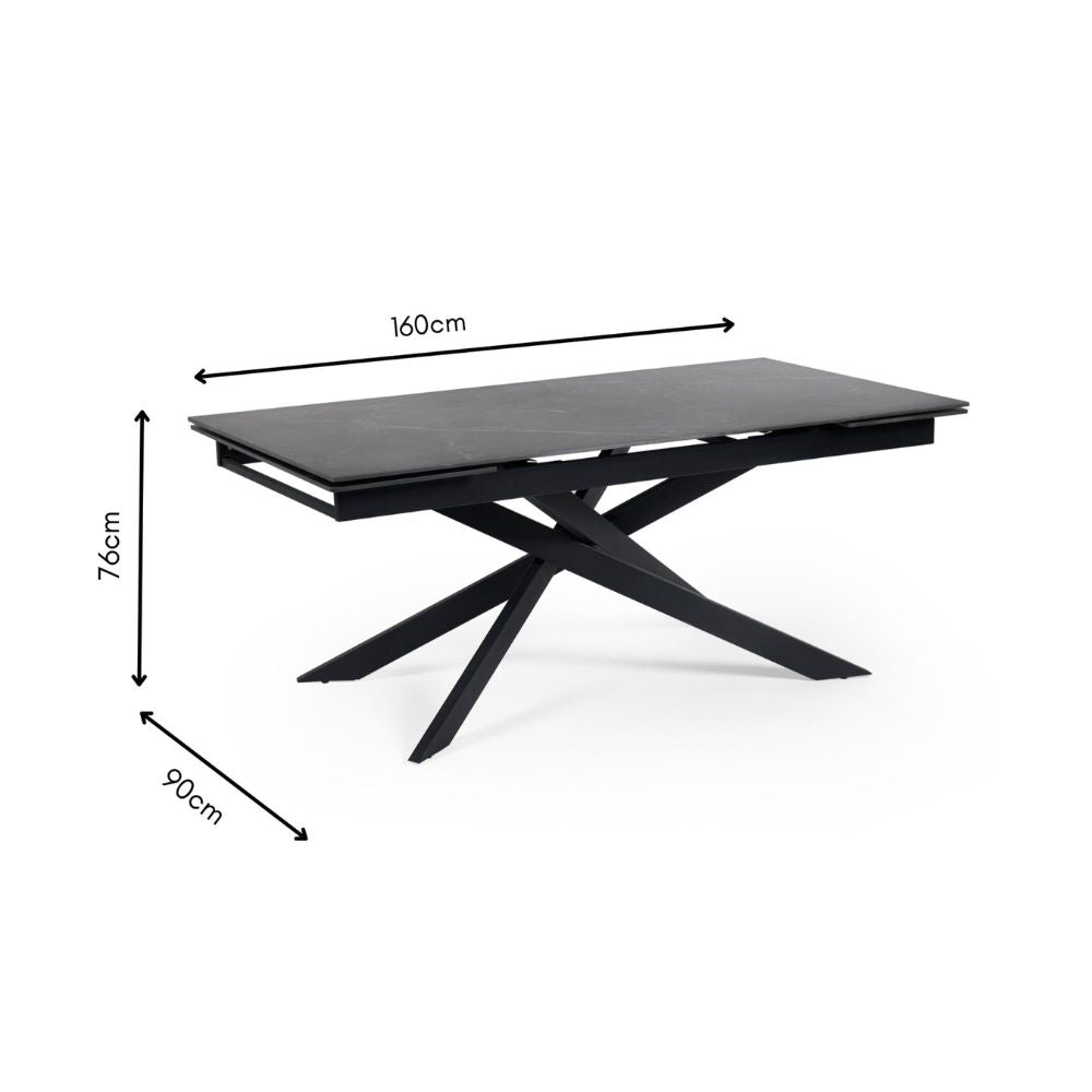 Osaka 1.6m Extendable Dining Table