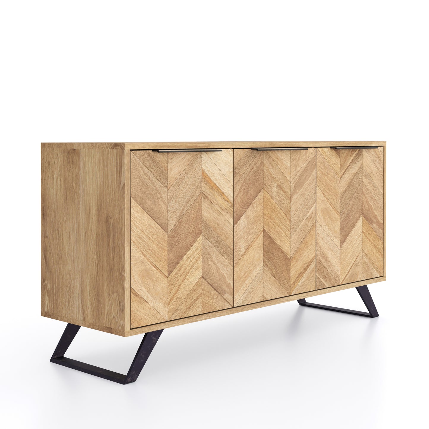 Amiya Mango Wood 3 Door Sideboard