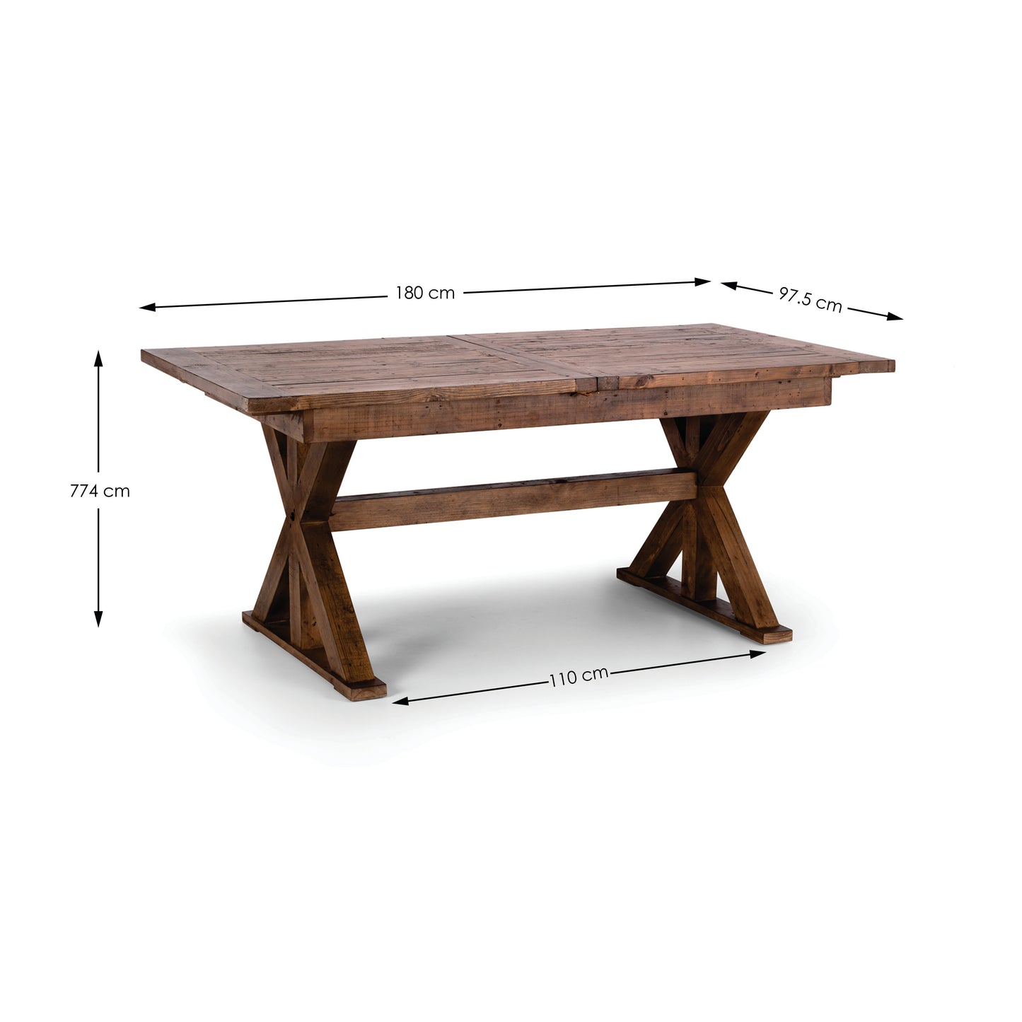 Chatsworth 1.8m Extendable Dining Table