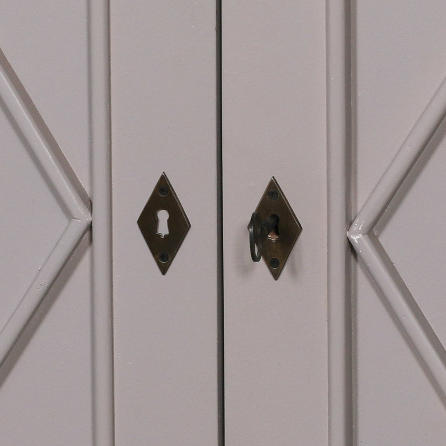 Elden Distressed Grey Mahogany Classical Sideboard