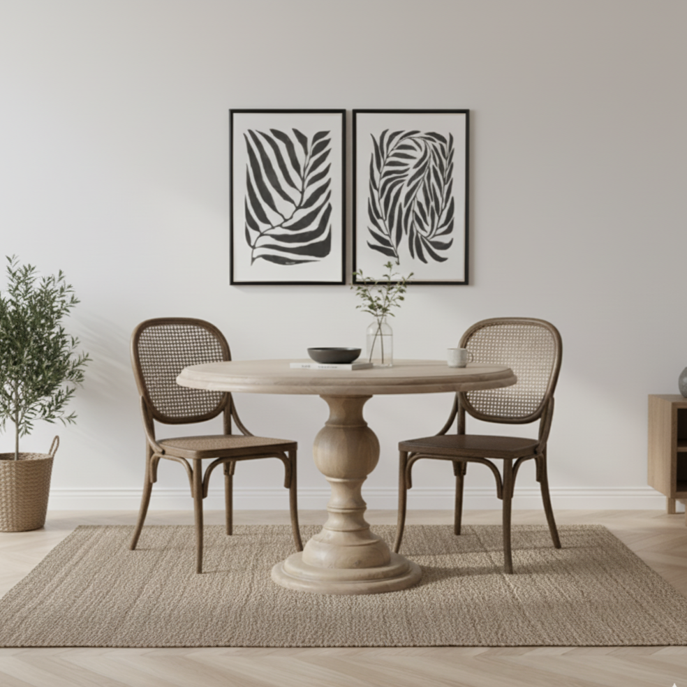 Ashwick 120cm Round Mango Wood Dining Table