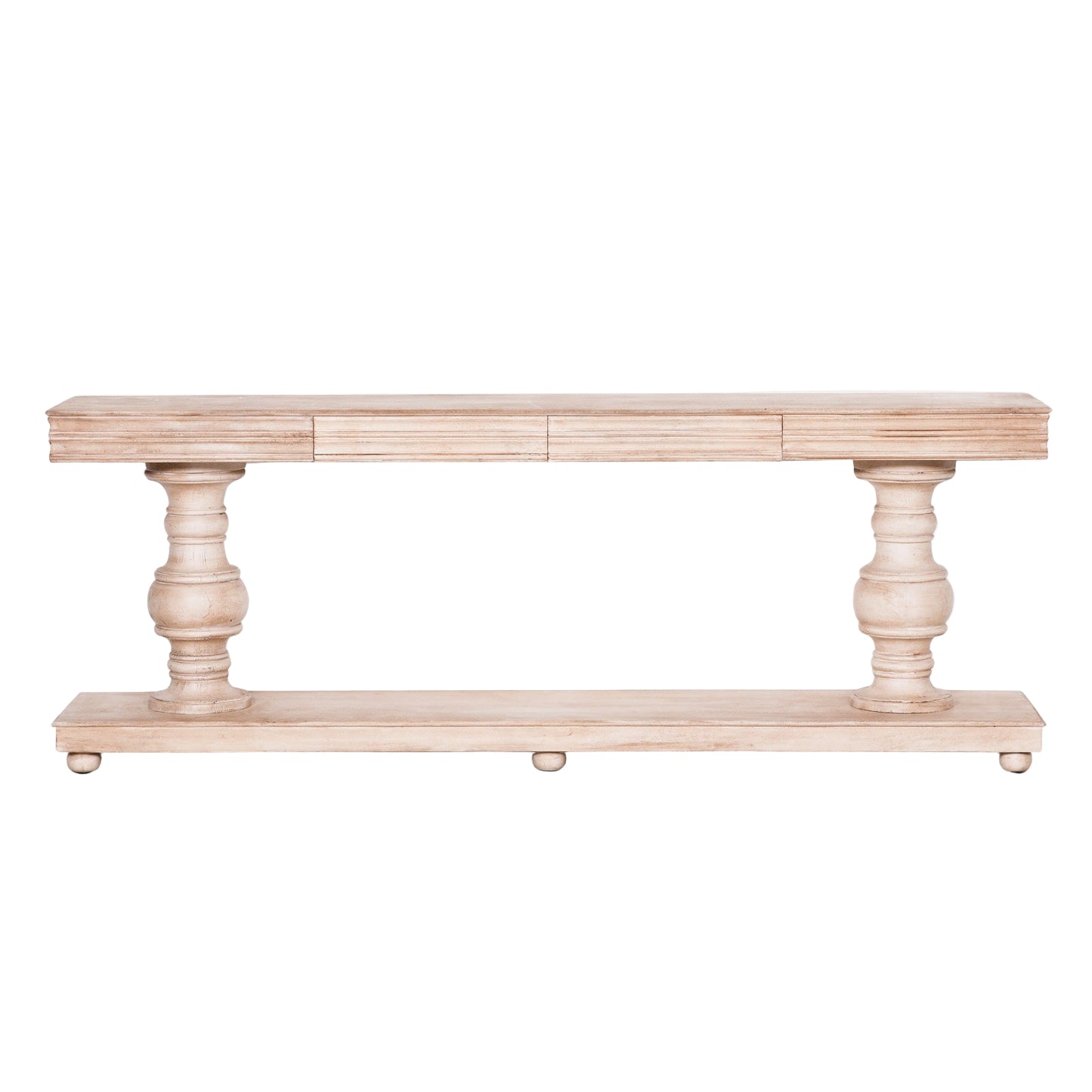 Solmere Mango Wood Console Table with Drawers