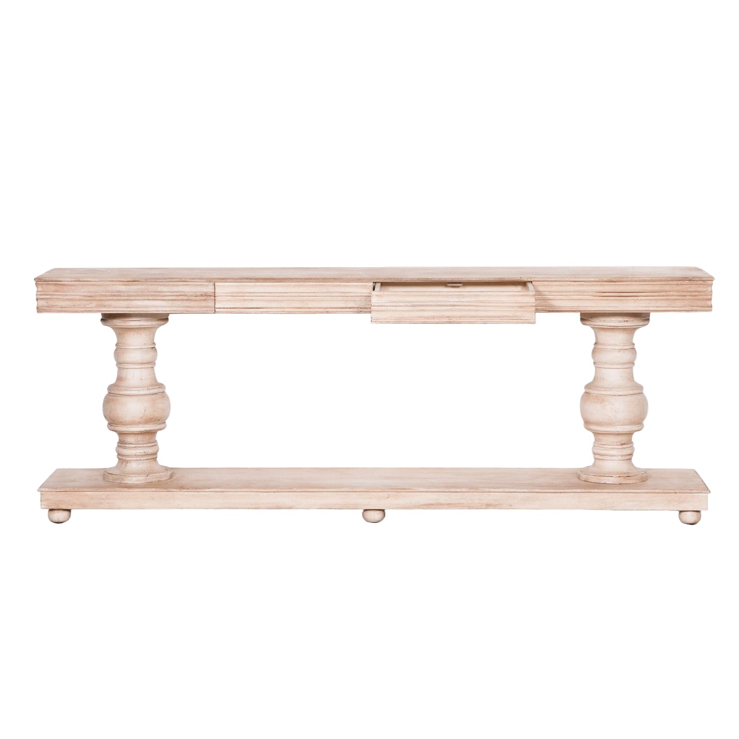 Solmere Mango Wood Console Table with Drawers