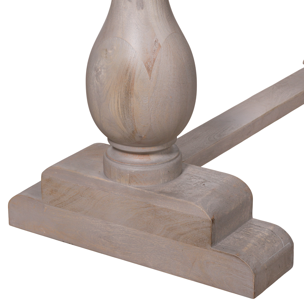 Aubrey 260cm Bleached Mango Wood Pedestal Dining Table