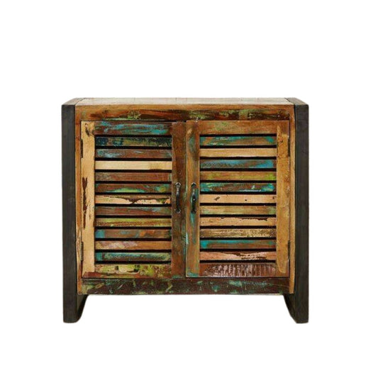 Urban Chic Reclaimed Wood Two-Door Small Sideboard - Sideboard - Heart of Kitchens