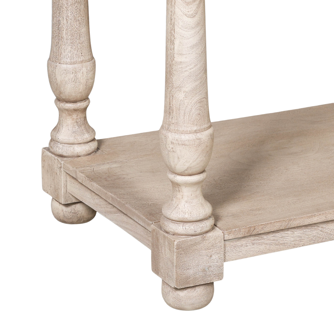 Everden Acacia Wood Single Drawer Console Table