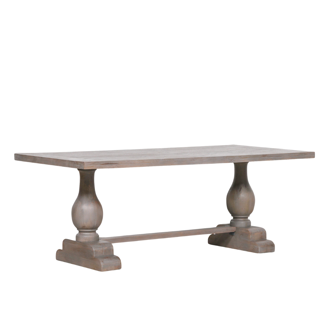 Ashwick 210cm Grey Mango Wood Dining Table