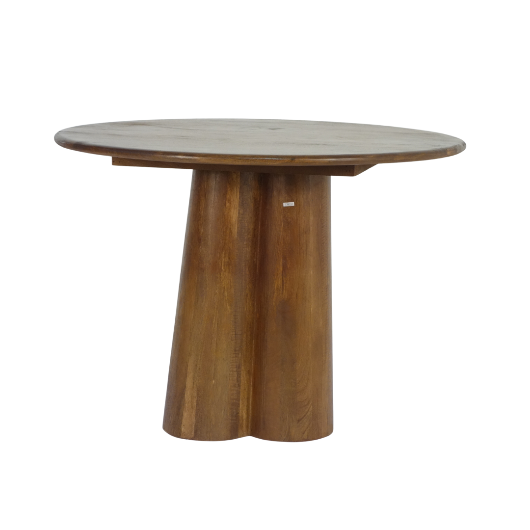 Aranya Solid Wood Round Dining Table