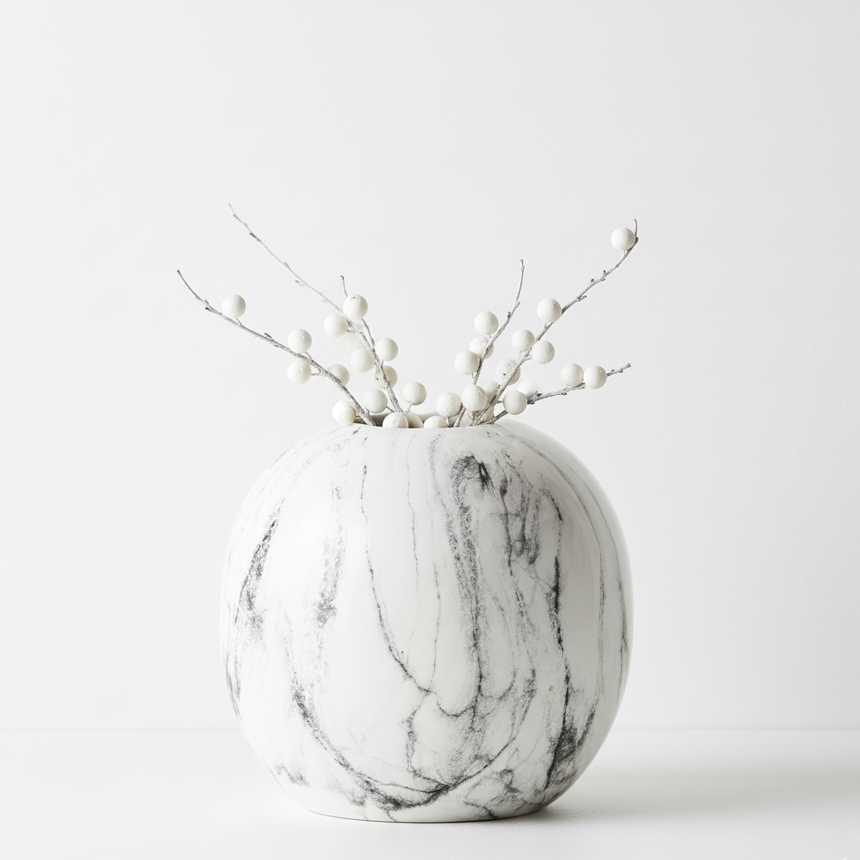 Marble Pudding Vase