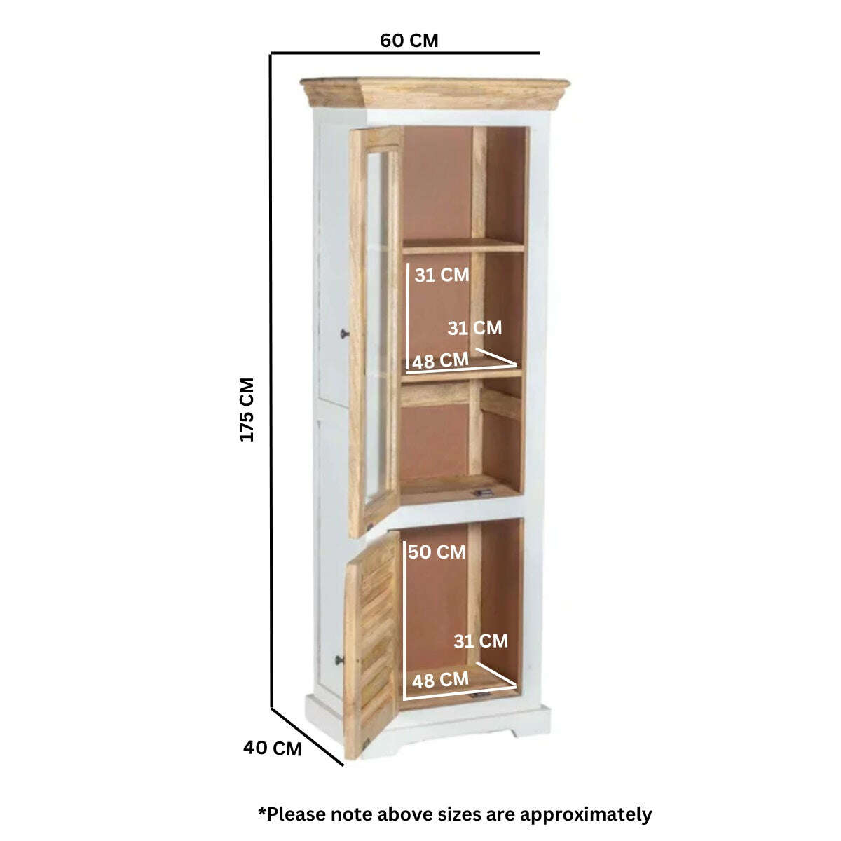 Alfie Mango Wood Bookcase