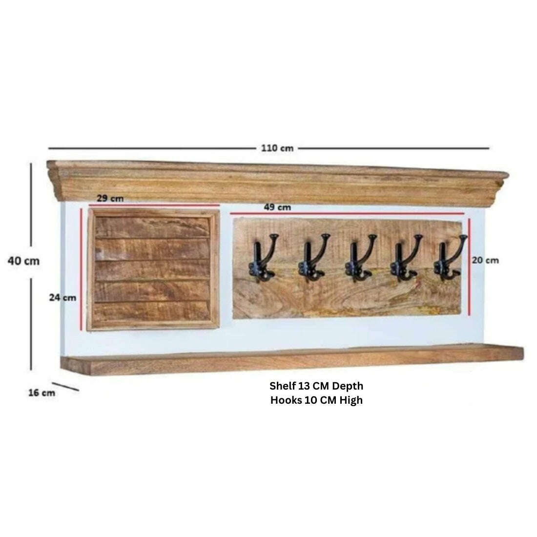 Alfie Wood Hanger Wall Hook