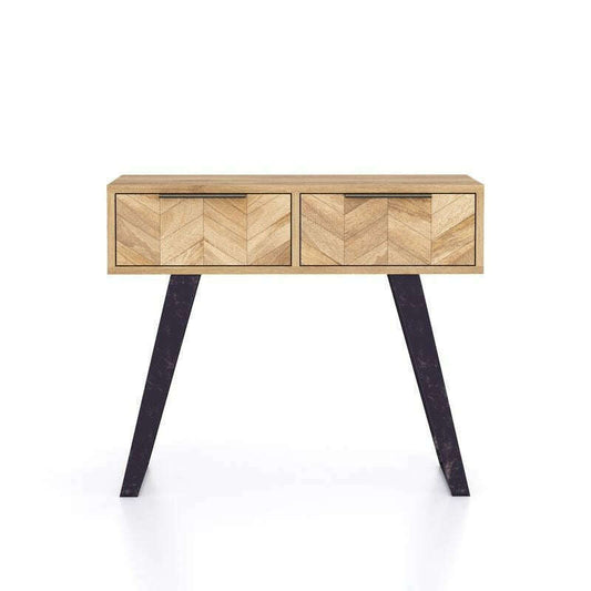 Amiya Mango Wood 2 Drawer Console Table - Console Table - Heart of Kitchens