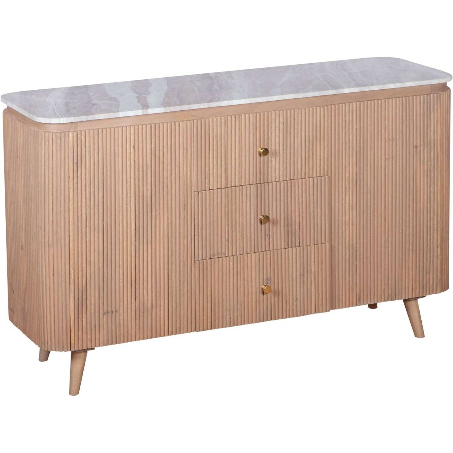 Stonebrook Mango Wood & Marble Sideboard
