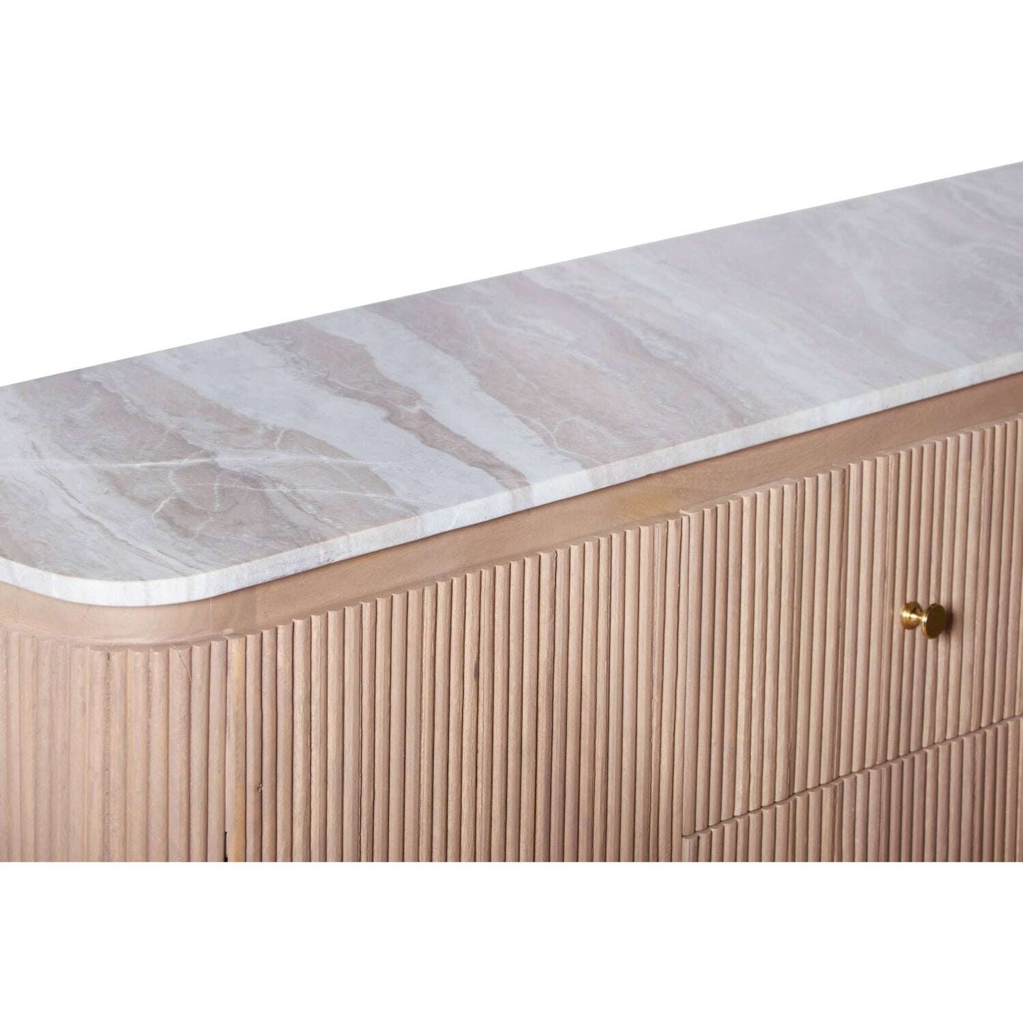 Stonebrook Mango Wood & Marble Sideboard