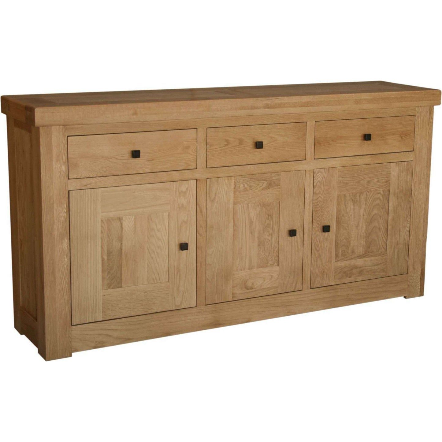 Bordeaux Solid Oak 3 Door 3 Drawer Sideboard - Sideboard - Heart of Kitchens
