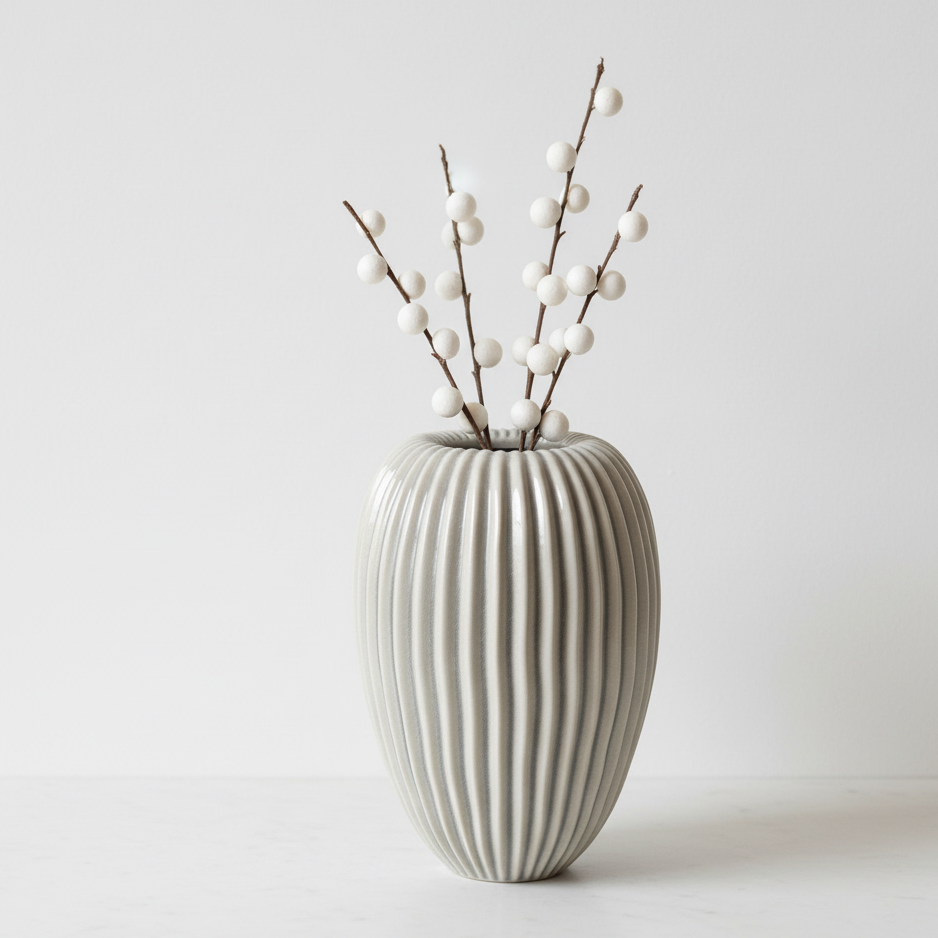 Pallida Striped Large Vase