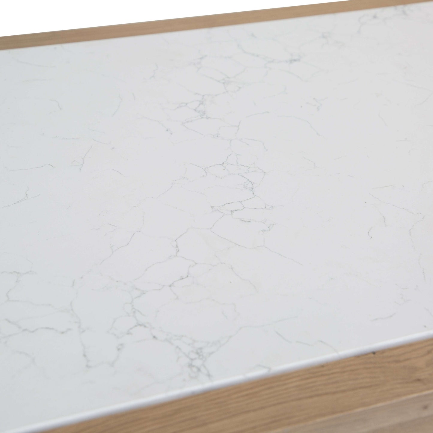 Chesterfield Large White/Oak Kitchen Island