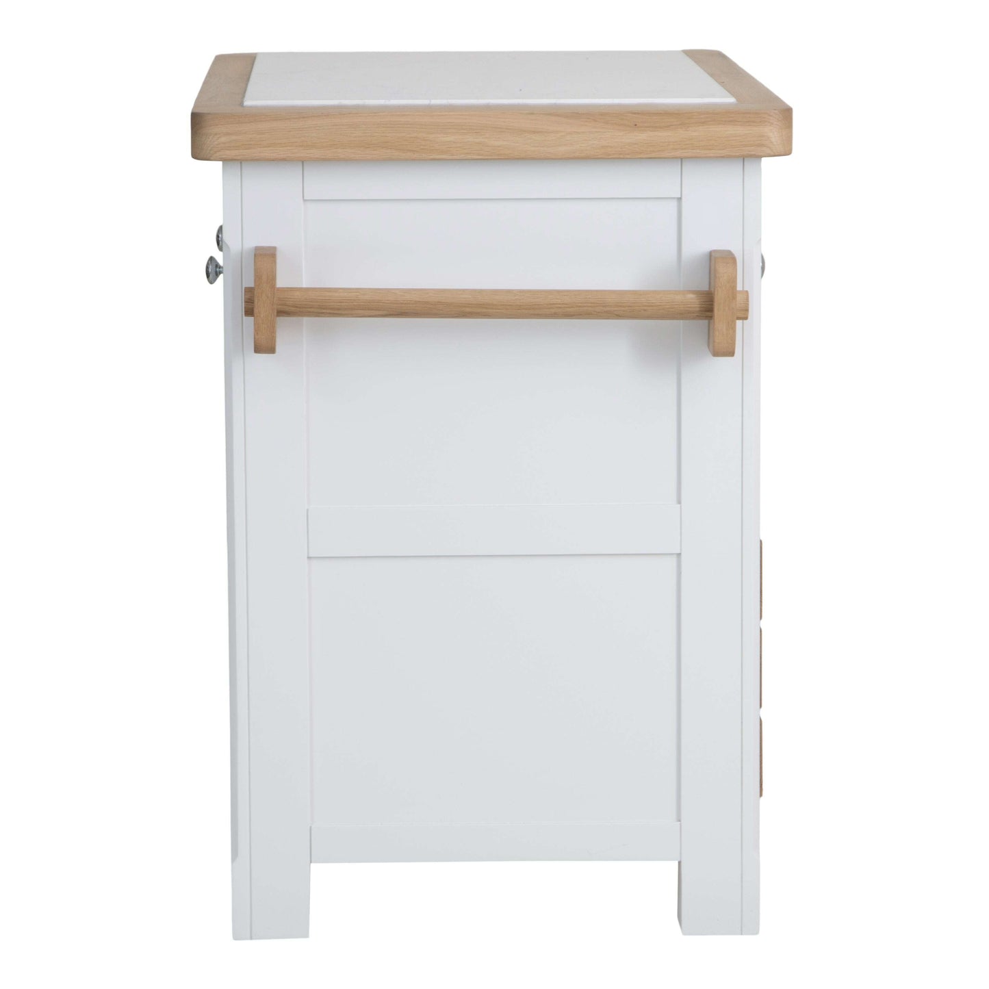 Chesterfield Small Kitchen Island with Wine Rack
