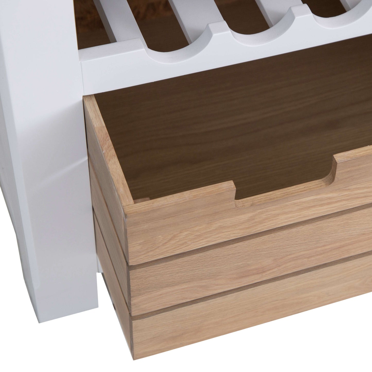 Chesterfield Small Kitchen Island with Wine Rack