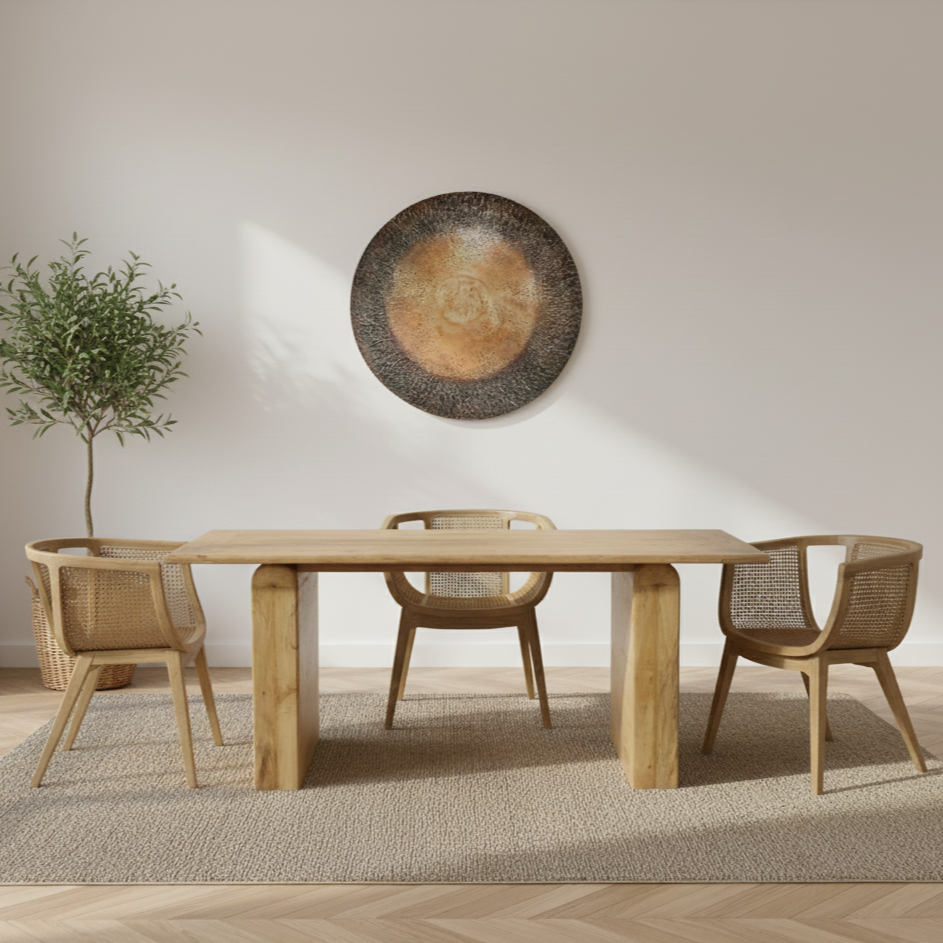 Aranya Solid Wood Dining Table