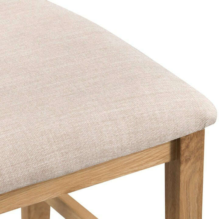 Dewsbury Oak Fabric Seat Dining Chair