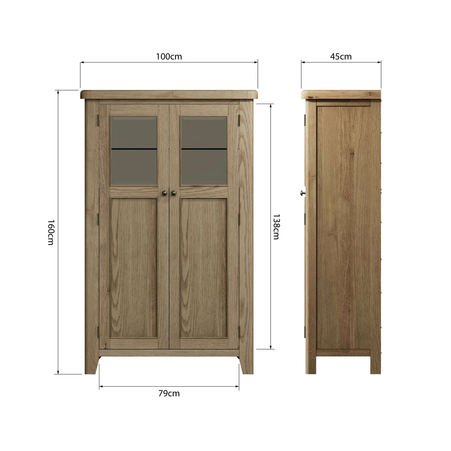 Eaton Country Oak Drinks Cabinet