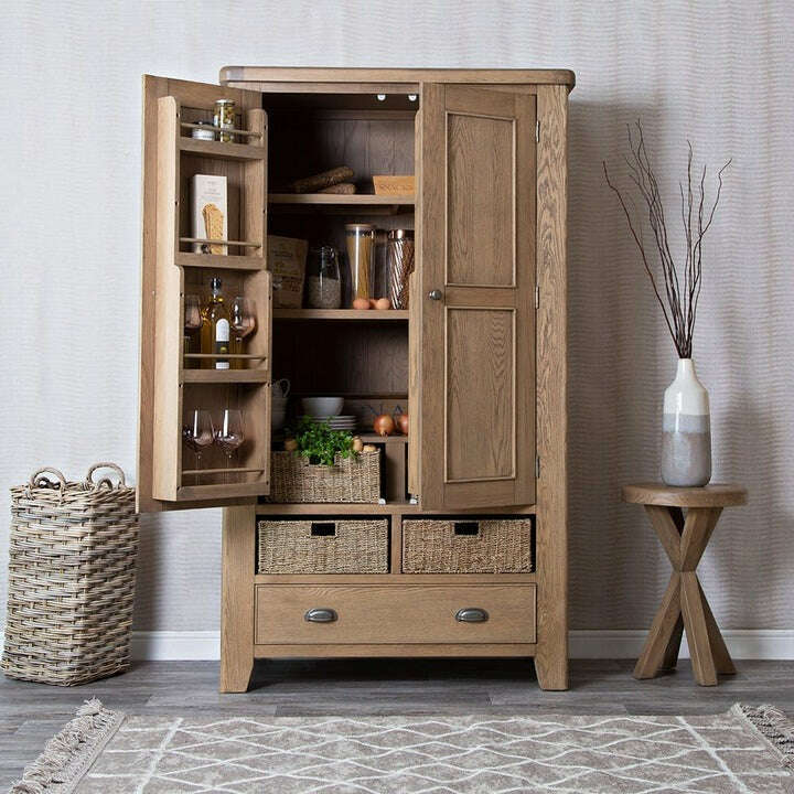 Eaton Country Oak Larder Unit