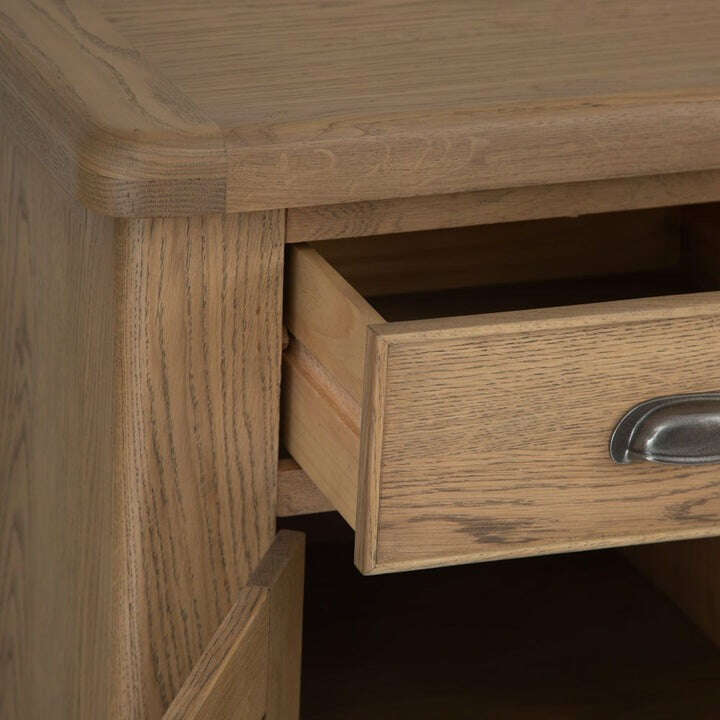 Eaton Country Oak Sideboard with Wine Rack