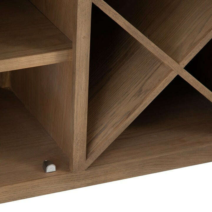 Eaton Country Oak Sideboard with Wine Rack