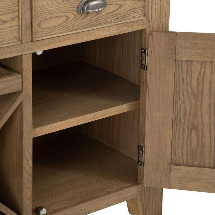Eaton Country Oak Sideboard with Wine Rack