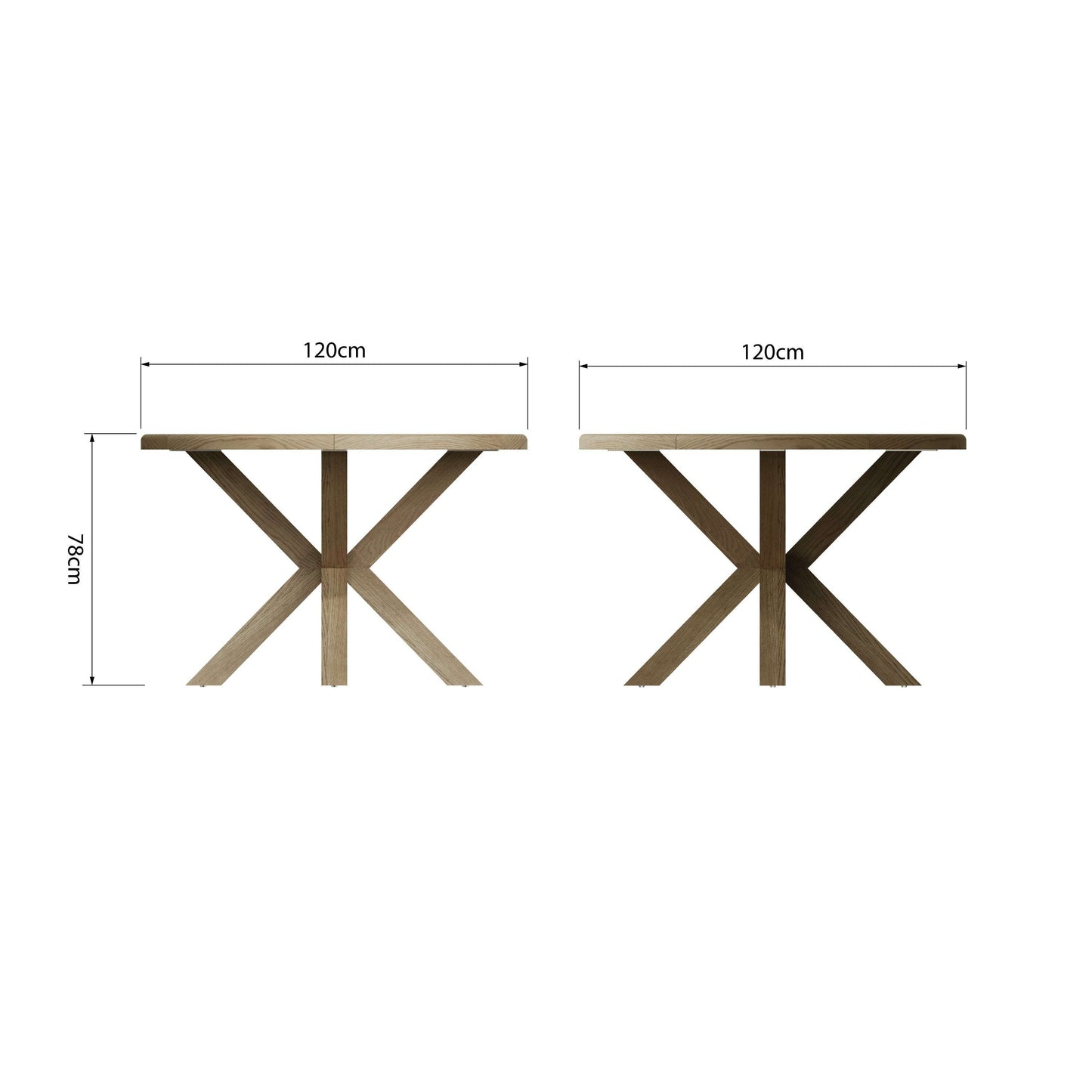 Eaton Country Oak Small Round Table