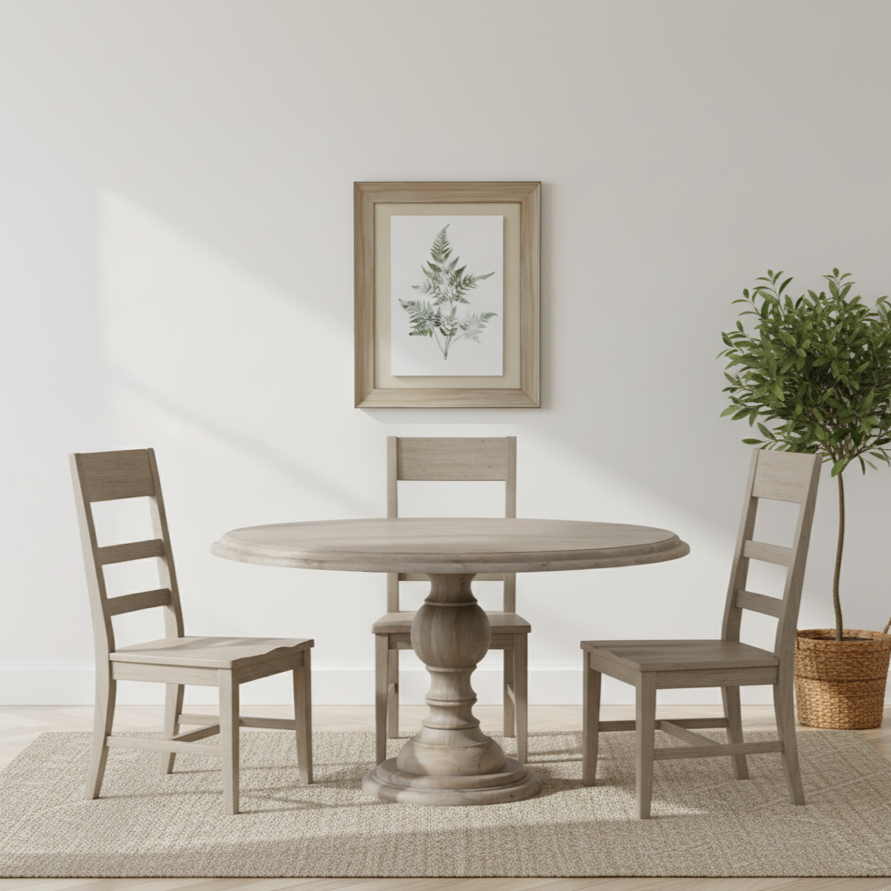 Ashwick 147cm Round Mango Wood Dining Table