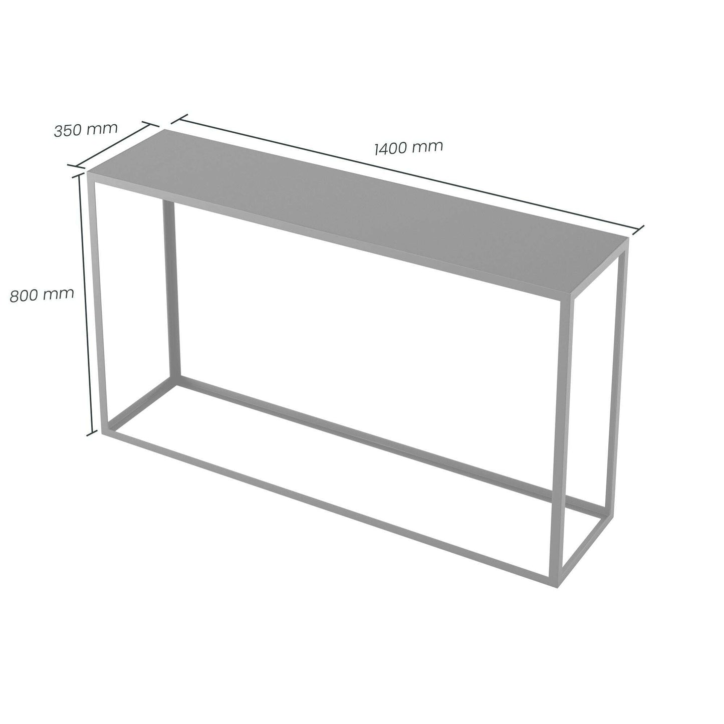 Fern Black Console Table