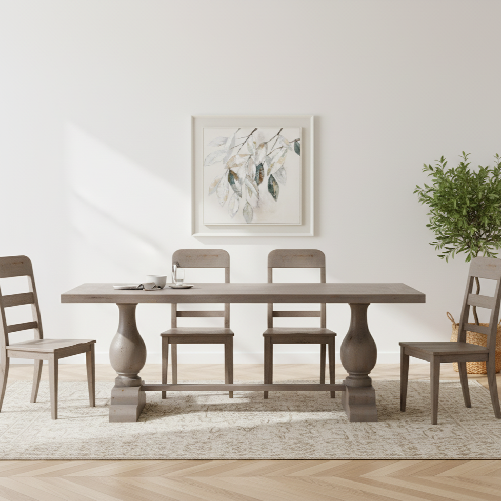 Ashwick 210cm Grey Mango Wood Dining Table