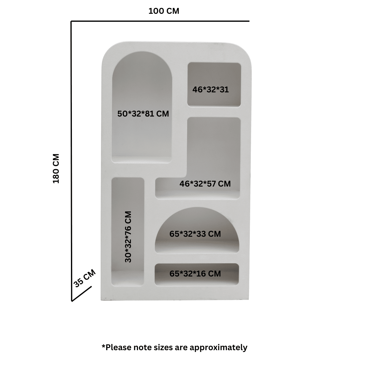 Geo Tall Geometric Bookcase