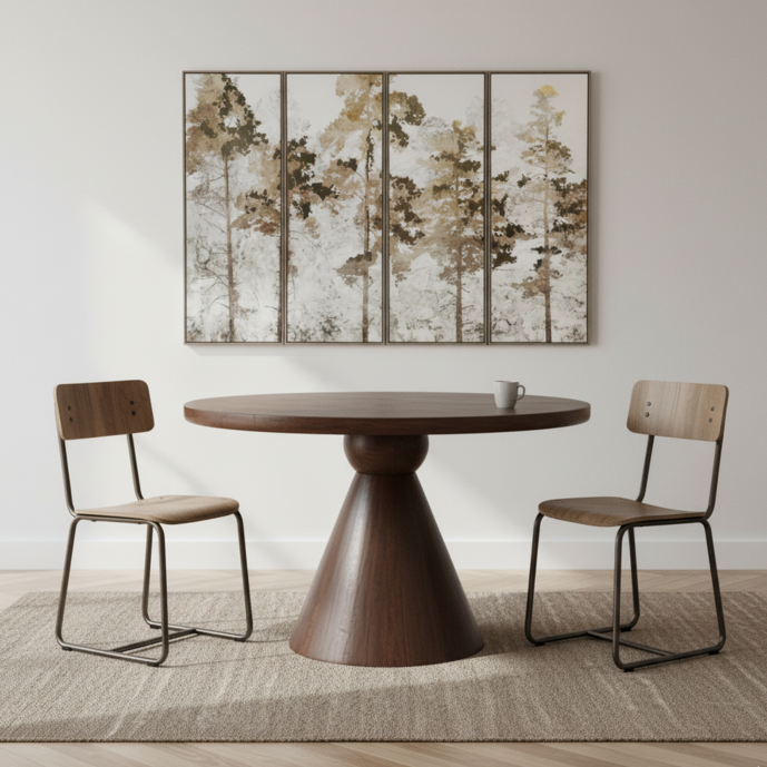 Monterey Mango Wood Round 116.5cm Dining Table