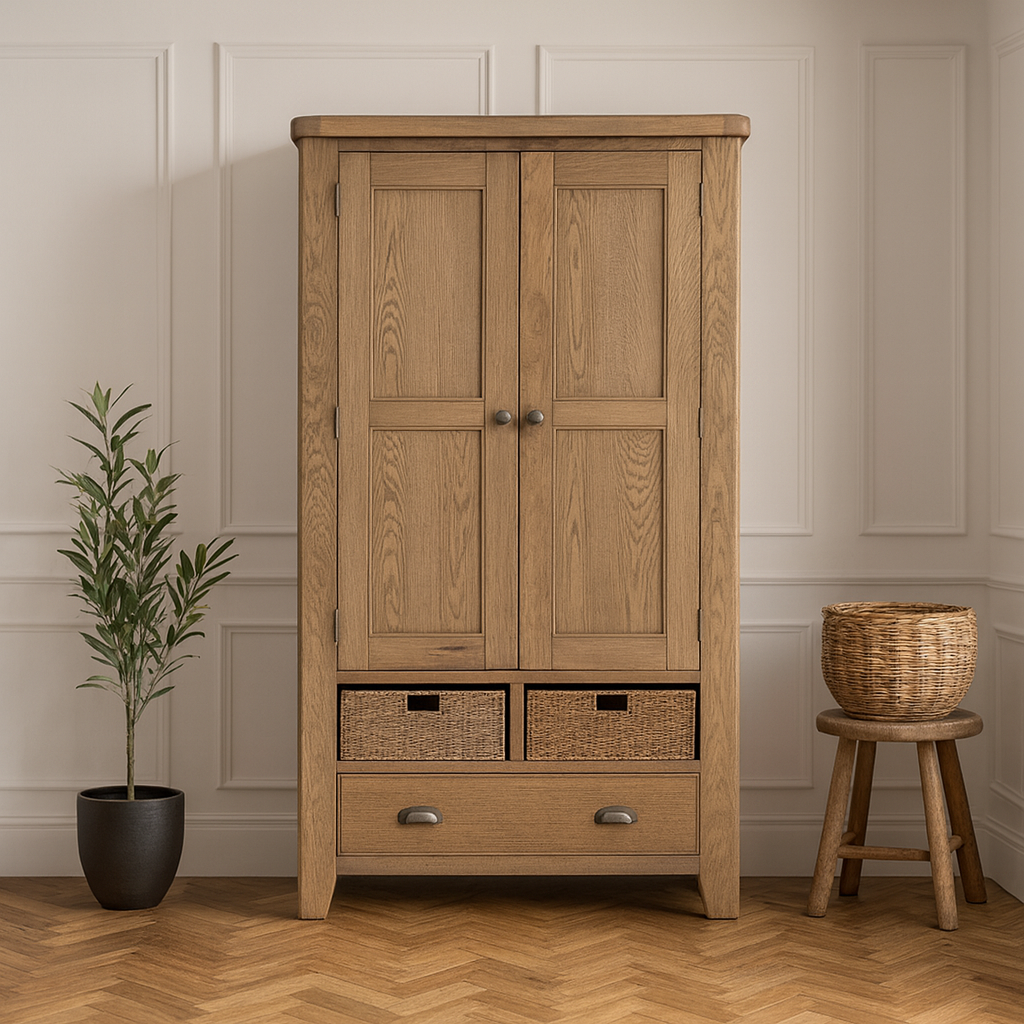 Eaton Country Oak Larder Unit