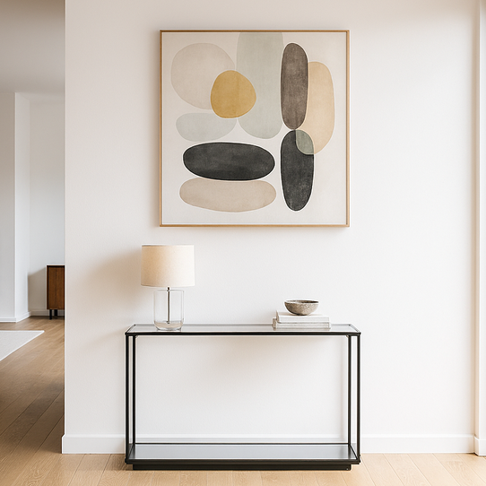 Lennox Black Framed Console Table